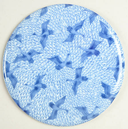 Blue Stork 7" Round Trivet