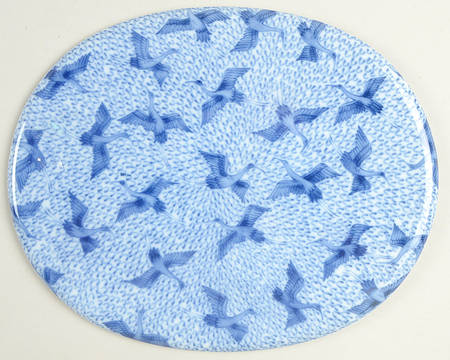 Blue Stork Trivet
