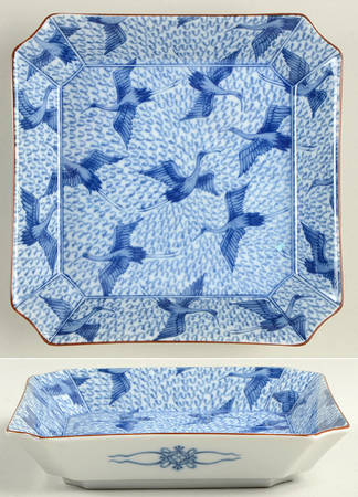Blue Stork 6" Square Tray