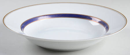 Bordure Bleu Large Rim Soup Bowl