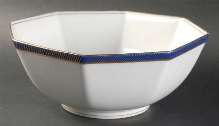 Bordure Bleu 8" Octagonal Vegetable Bowl