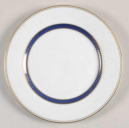 Bordure Bleu Salad Plate