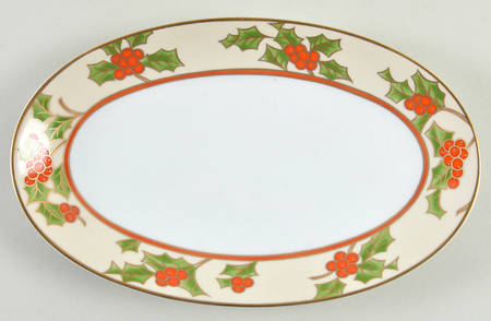 Boughs of Holly Relish/Gravy Underplate
