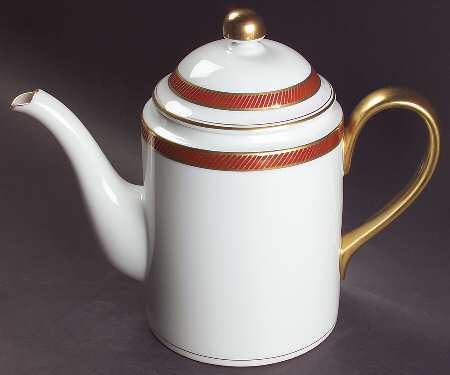 Bordure Rouge Coffee Pot & Lid