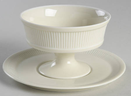 Buff Classic China Sherbet with Underplate
