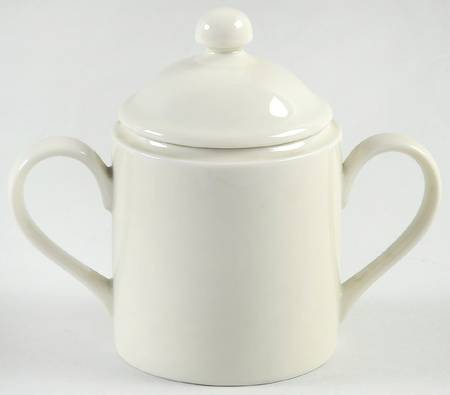Buff Sugar Bowl & Lid