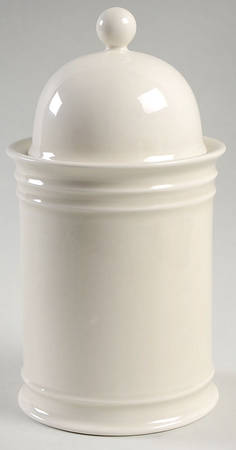 Buff Apothecary Jar & Lid