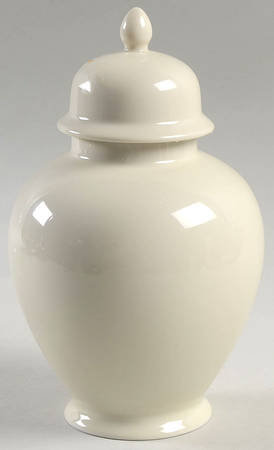 Buff Medium Ginger Jar & Lid