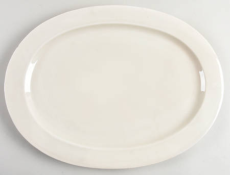 Buff 18" Oval Serving Platter