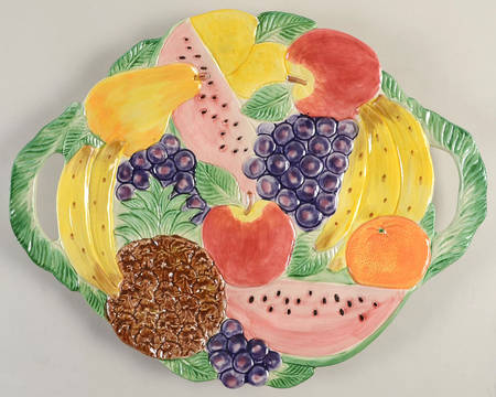 Calypso Fruit Handled Serving Tray