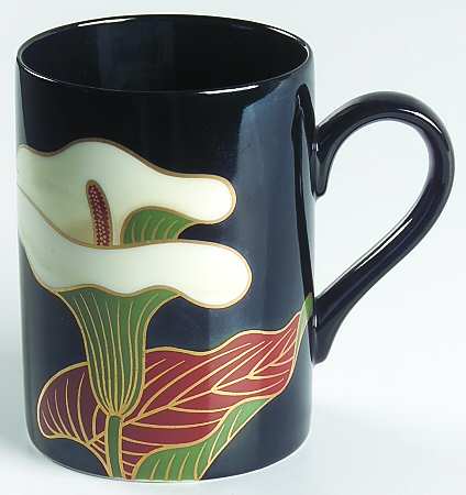 Calla Lily Black Mug