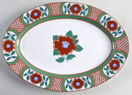 Camellia 14" Oval Serving Platter