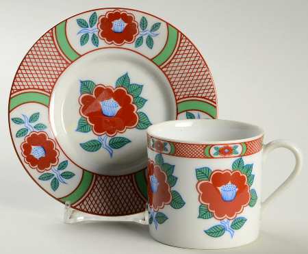 Camellia Flat Demitasse Cup & Saucer Set
