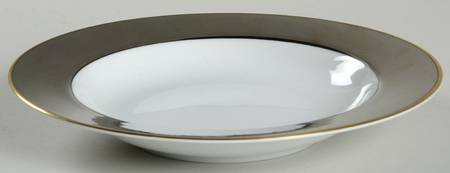 Capri Platinee Rim Soup Bowl