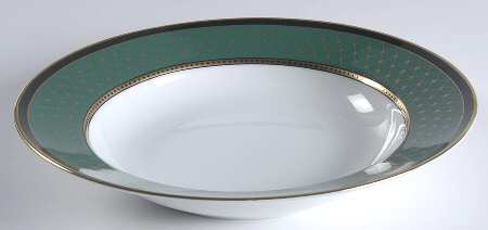 Chaumont Teal Green Large Rim Soup Bowl