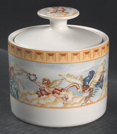 Cherubs Sugar Bowl & Lid