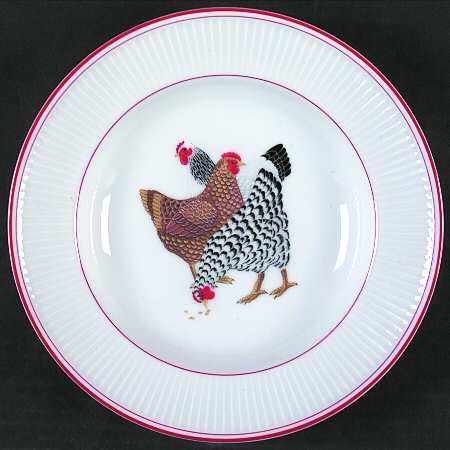 Chicken Fricassee Rim Soup Bowl