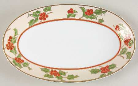 Christmas Holly Relish/Gravy Underplate