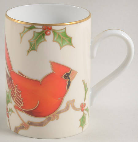 Christmas Holly Cardinal Mug