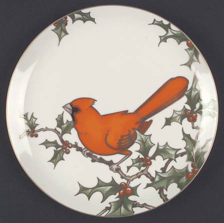 Christmas Holly Cardinal by Fitz &amp; Floyd