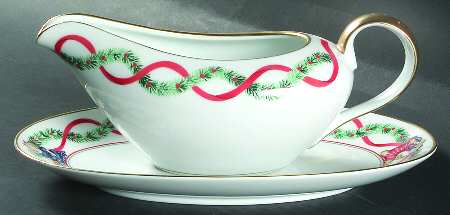 Christmas Wonderland Gravy Boat & Underplate/Relish