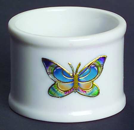 Cloisonne Butterfly Napkin Ring
