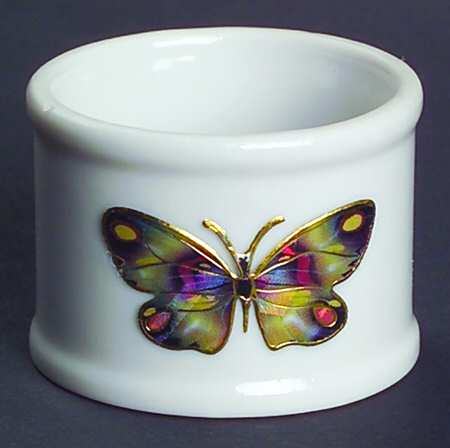 Cloisonne Butterfly Napkin Ring