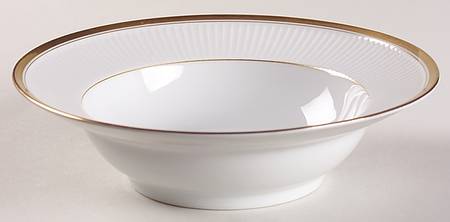 Classique d'Or White (Gold Ring, Verge and Trim) Rim Cereal Bowl