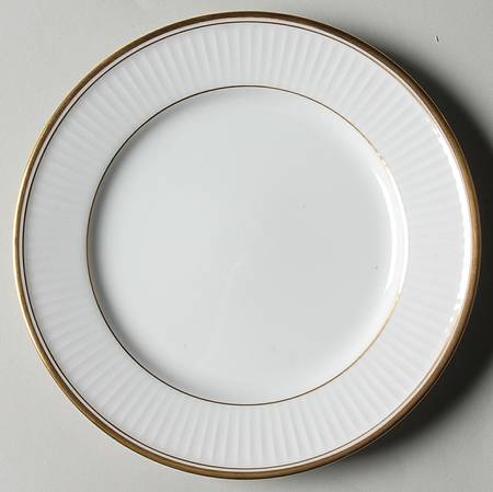 Classique d'Or White (Gold Ring, Verge and Trim) Bread & Butter Plate