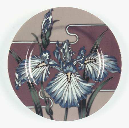 Cloisonne Iris Salad Plate