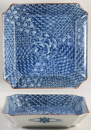 Cloisonne 6" Square Plate