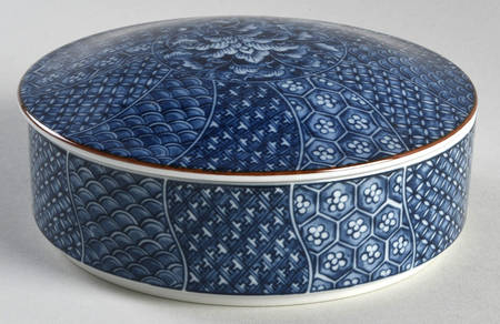 Cloisonne 6" Round Box & Lid