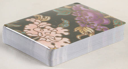 Cloisonne Peony White Single Deck Playing Cards