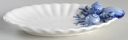 Coquille Bleu 12" Bread Tray