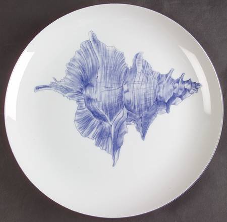 Coquille Bleu Dinner Plate