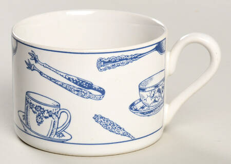 Colony Blue Flat Cup