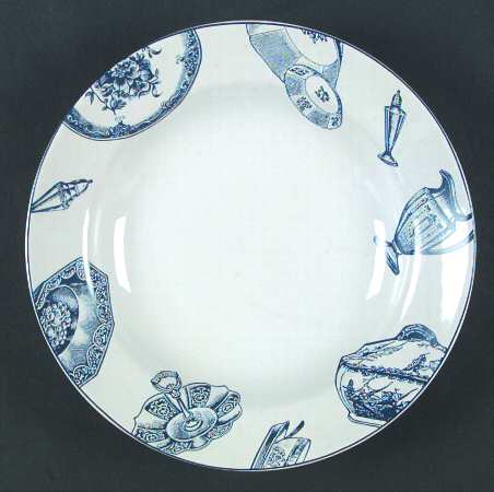 Colony Blue Rim Soup Bowl