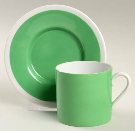 Country Garden Flat Demitasse Cup & Saucer Set