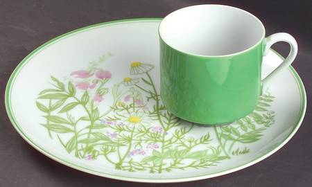 Country Garden Snack Plate & Cup Set