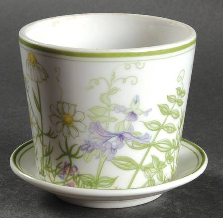 Country Garden 3" Flower Pot & Underplate