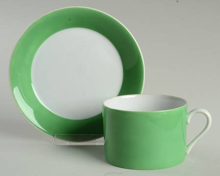 Country Garden Flat Cup & Saucer Set