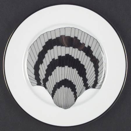 Coquille Platinee Salad Plate