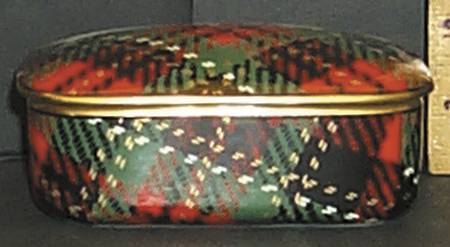 Country Plaid Trinket Box & Lid