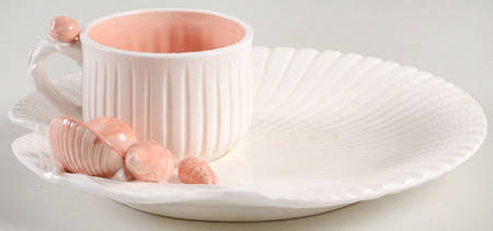 Coquille Snack Plate & Cup Set