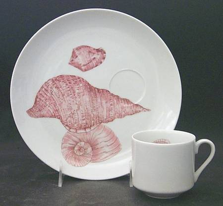 Coquille Snack Plate & Cup Set by Fitz & Floyd