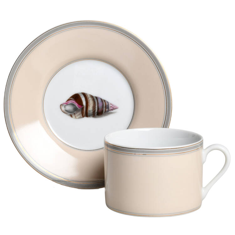 Coquillier Flat Cup & Saucer Set