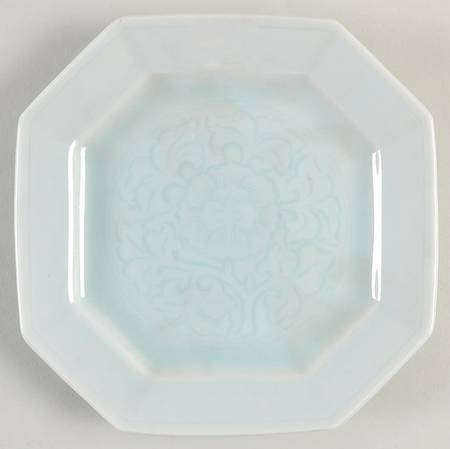 Crest (Celadon Blue) 6" Square Tray