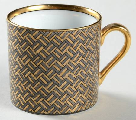 Damascene Flat Demitasse Cup