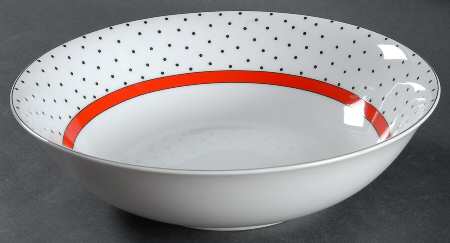 Dotted Suisse 9" Round Vegetable Bowl