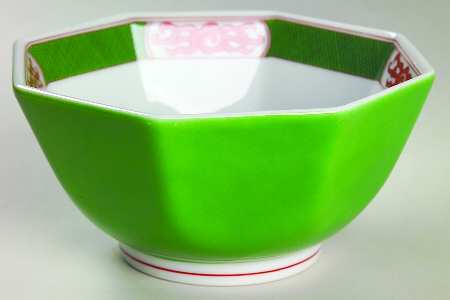 Dragon Crest Green 5" Octagonal Vegetable Bowl by Fitz & Floyd